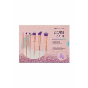 Set Brush Crush - 6 pensule de make-up & 2 bureti machiaj - 8 articole imagine