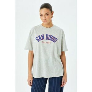 Tricou supradimensionat cu imprimeu imagine
