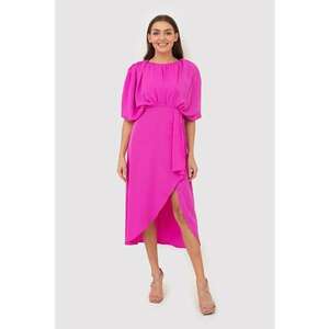 Rochie midi roz DA1506 HOT PINK imagine