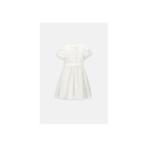 Rochie evazata cu aspect texturat - Alb imagine