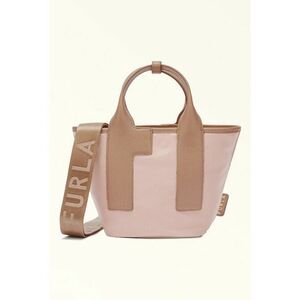 Geanta shopper cu garnituri de piele Piuma imagine