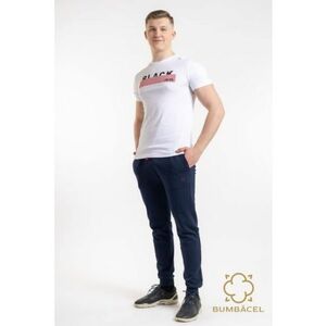 Tricou cu maneca scurta si cu imprimeu text - Alb imagine
