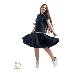 Rochie polo cu maneca scurta pentru dame imagine