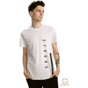 Tricou cu imprimeu text pentru barbati - cu maneca scurta imagine