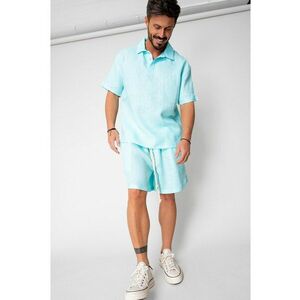 Set din In camasa si pantalon scurt Mint 16187 imagine