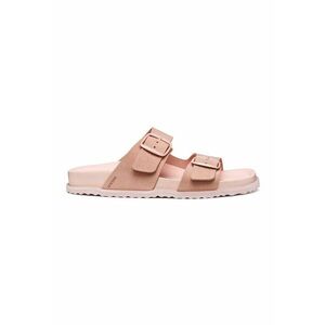Papuci de piele intoarsa cu catarame Sandybett imagine