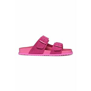 Papuci de piele intoarsa cu catarame Sandybett imagine