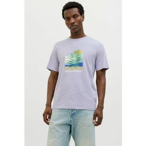 Tricou cu decolteu la baza gatului si imprimeu imagine