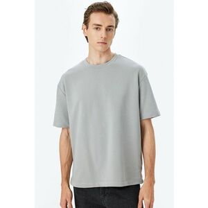 Tricou uni cu decolteu la baza gatului imagine
