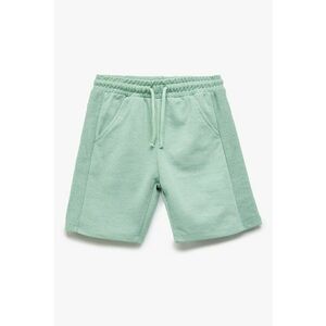 Pantaloni scurti din amestec de bumbac cu model uni imagine
