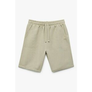 Pantaloni scurti din amestec de in cu buzunare laterale imagine