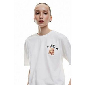 Tricou cu decolteu la baza gatului si maneci cazute imagine