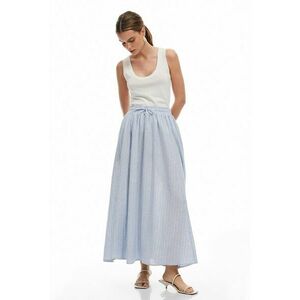 Fusta maxi din amestec de in imagine
