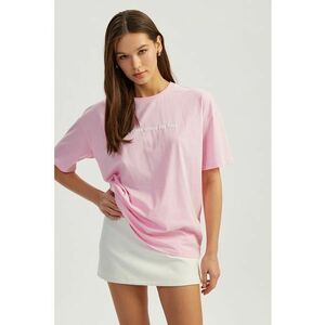 Tricou de bumbac cu imprimeu pe spate imagine