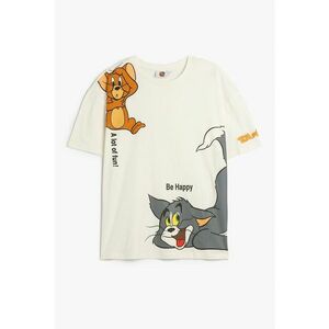Tricou supradimensionat cu imprimeu Tom&Jerry imagine