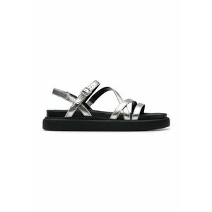 Sandale de piele cu barete multiple imagine