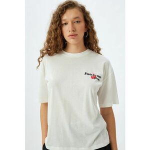 Tricou din bumbac cu imprimeu pe partea din spate imagine