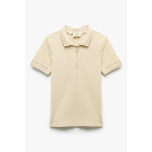 Tricou polo cu fenta cu fermoar imagine