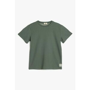 Tricou tricotat fin cu model uni imagine