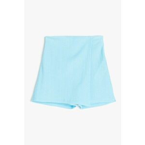 Fusta-pantalon uni striata imagine