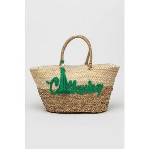 Geanta tote din material textil cu imprimeu text imagine