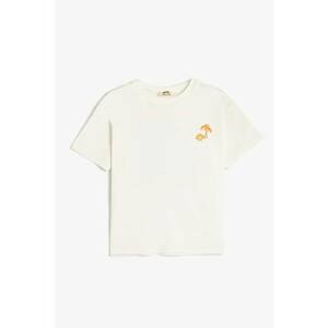 Tricou din bumbac cu imprimeu tropical imagine