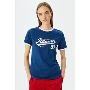 Tricou din bumbac cu garnituri contrastante imagine