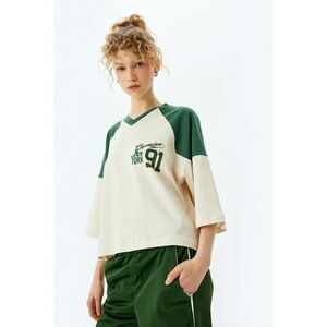 Tricou lejer din bumbac cu text imagine