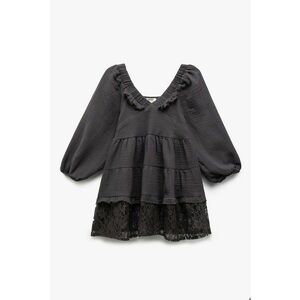 Rochie evazata cu terminatie din dantela imagine