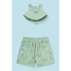 Set de pantaloni scurti chino si palaie bucket - Albastru inchis - Verde menta - imagine