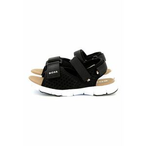 Sandale cu inchidere velcro si detalii logo imagine