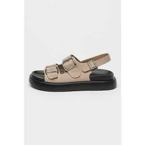 Sandale slingback de piele intoarsa imagine