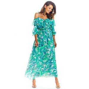 Rochie Floral Maneca trei sferturi A311 imagine