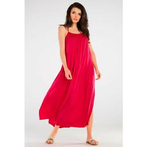 Fucsia Midi Rochie Fara maneca A428 imagine