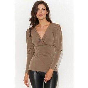 Bluza slim fit cu detaliu rasucit - imagine