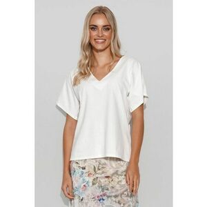 Bluza supradimensionata cu decolteu in V - imagine