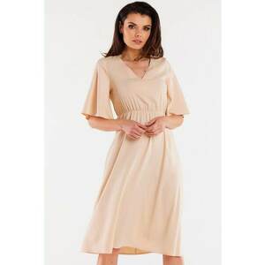 Midi Rochie Maneca scurta Casual Dreapta A518 imagine
