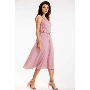 Midi Rochie Fara maneca - Viscoza A579 imagine