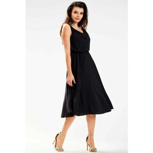 Midi Rochie Fara maneca - Viscoza A579 imagine