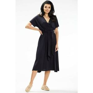 Midi Rochie Maneca scurta Lejer A642 imagine