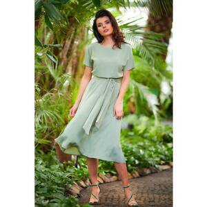 Midi Rochie Maneca scurta - Casual A576 imagine