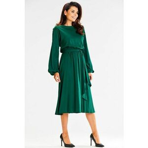 Midi Rochie Maneca lunga - Viscoza - Casual A602 imagine