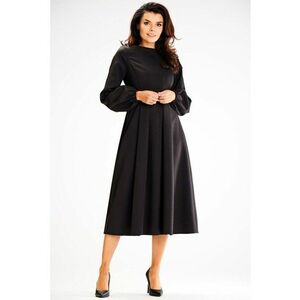 Midi Rochie Maneca lunga - Evazat A595 imagine