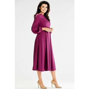 Midi Rochie Maneca lunga - Evazat A595 imagine