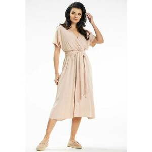 Midi Rochie Maneca scurta Lejer A642 imagine