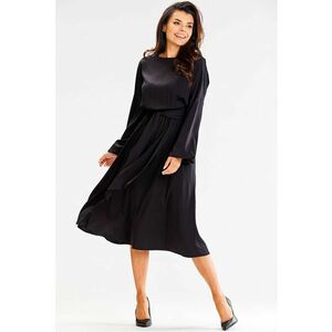 Midi Rochie Maneca lunga - Viscoza - Casual A602 imagine