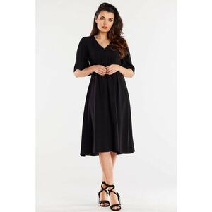 Midi Rochie Maneca scurta Casual Dreapta A518 imagine