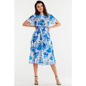Midi Rochie Print Maneca scurta A510 imagine