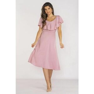 Midi Rochie Maneca scurta Rotund A659 imagine