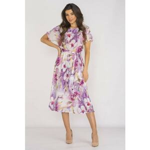 Midi Rochie Print Maneca scurta A510 imagine